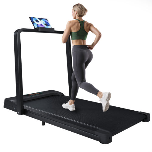 Folding Under-Desk Treadmill (1-6 km/h) with Bluetooth & Phone Holder