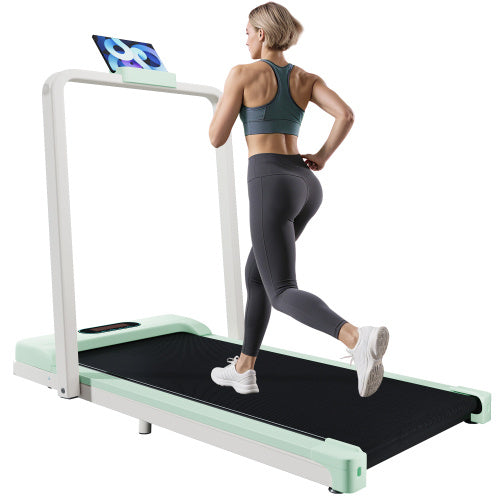 Folding Under-Desk Treadmill (1-6 km/h) with Bluetooth & Phone Holder