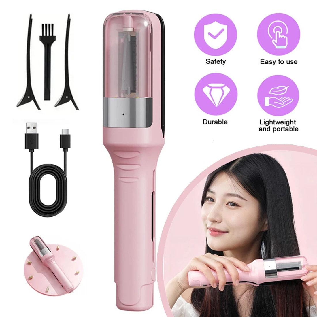 Automatic Electric Split End Trimmer for Damaged Hair